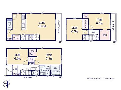 ご家族の自然なコミュニケーションを育むリビングイン階段を採用♪18帖超えのリビングは人目を気にせずに寛げる2階です！居室も全室6帖以上でゆとりある生活を実現します♪ 