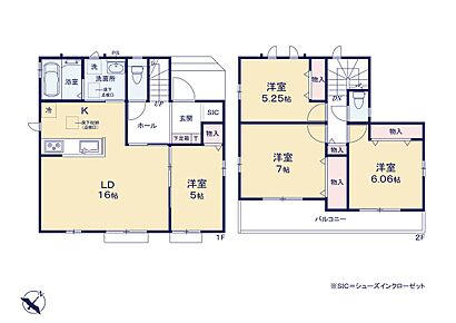 広々15.87帖のLDK！対面キッチンからはLDK全体を見渡せます♪お子様も自分で靴がしまいやすい大型のシューズインクローク付き！各居室には収納を完備！お部屋をスッキリとご使用いただけます♪ 