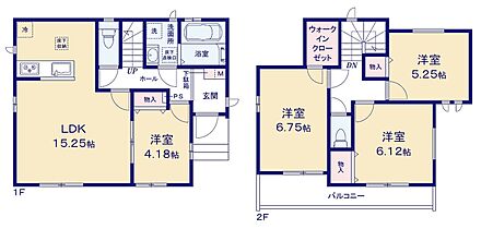 広々15.25帖のLDK！対面キッチンからはLDK全体を見渡せます♪リビングに続き間の4帖の洋室があります！来客時にも小さなお子様をお持ちの方にも便利♪ウォークインクローゼットをはじめ各居室に収納を完備♪ 
