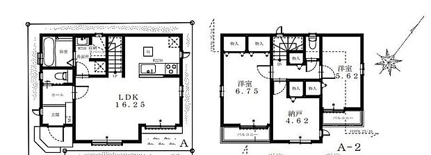 【2LDK+S】通勤・通学時に一声交わせるリビングイン階段を採用♪日々の家事を助けてくれる食洗機つき！収納はもちろん、趣味部屋としても使える納戸完備◎水回りのまとまった家事導線スムーズな間取り☆