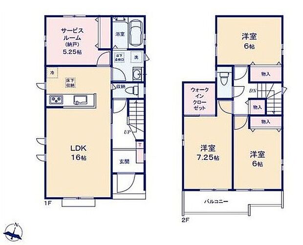 ・南向きの16帖のリビング♪
・一階に5.25帖の居室あります。客間にも便利♪
・ワイドバルコニー
・2階の全居室6帖以上の広々とした間取り♪