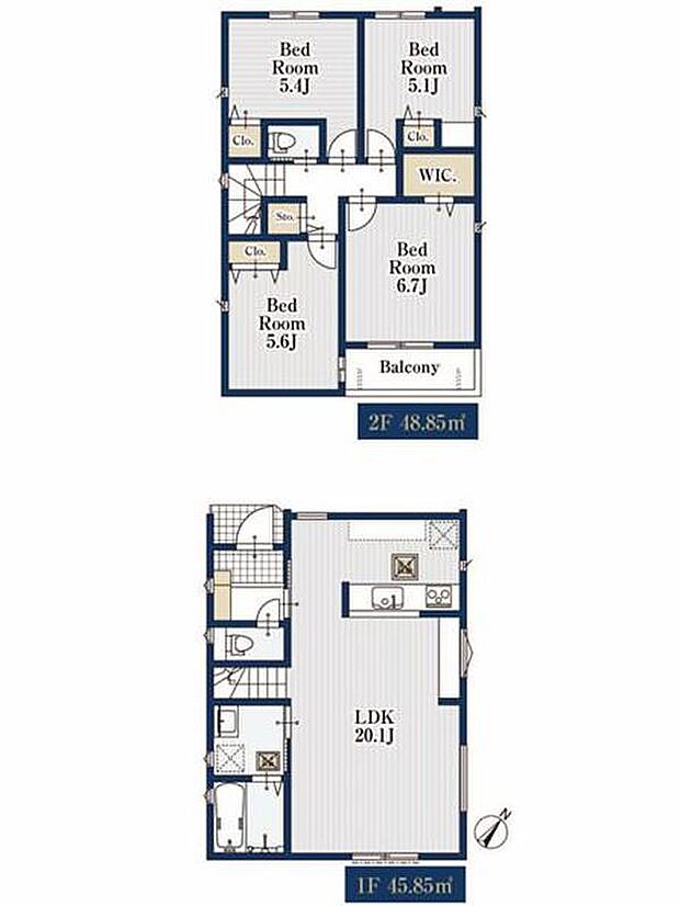 (3号棟)、価格3480万円、4LDK、土地面積97.18m2、建物面積94.7m2