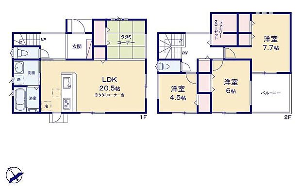 (1号棟)、価格3390万円、3LDK、土地面積164.21m2、建物面積100.44m2