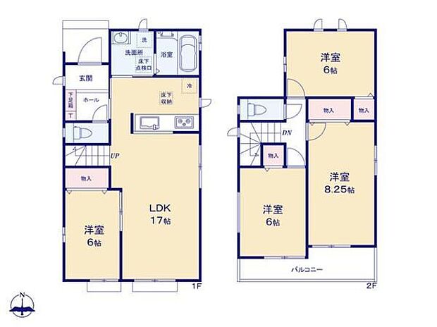 (A号棟)、価格3090万円、4LDK、土地面積126.88m2、建物面積95.66m2
