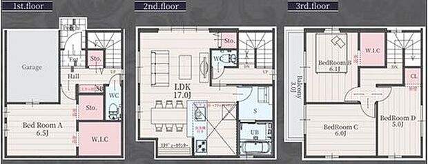(１号棟)、価格5299万円、4LDK、土地面積77.36m2、建物面積117.7m2