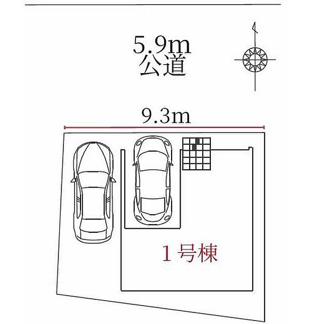 北区大杉１期　限定１棟
並列２台駐車可能♪
１号棟　５，２９９万円