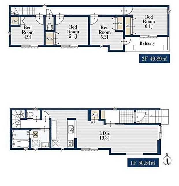 (1号棟)、価格3280万円、4LDK、土地面積108.97m2、建物面積100.43m2