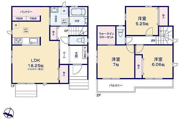 (A号棟)、価格3390万円、3LDK、土地面積116.03m2、建物面積93.58m2