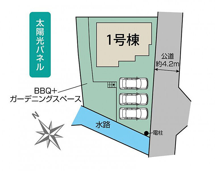 豊田市生駒町東山1棟　区画図