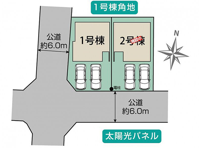 岡崎市細川町山ノ神2棟 区画図