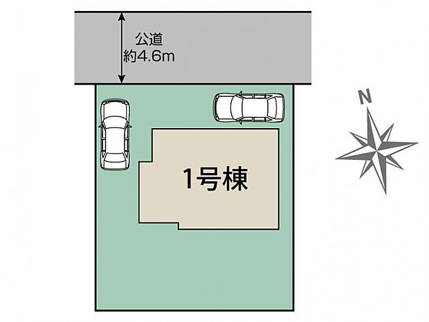 土浦市天川2丁目6期1棟 区画図