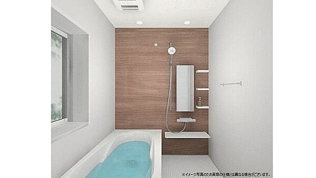 【ユニットバス標準仕様】浴槽は汚れのつきにくく、お手入れ楽々。保温浴槽となっている為、時間が経ってもお湯の温度が落ちにくく経済的。換気暖房乾燥機は、24時間換気・暖房・乾燥(衣類)・涼風が使え、とても便利です。