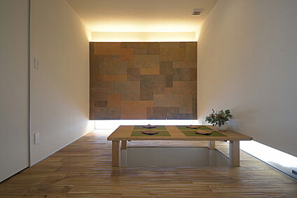 掘りごたつのゆったり空間のダイニング