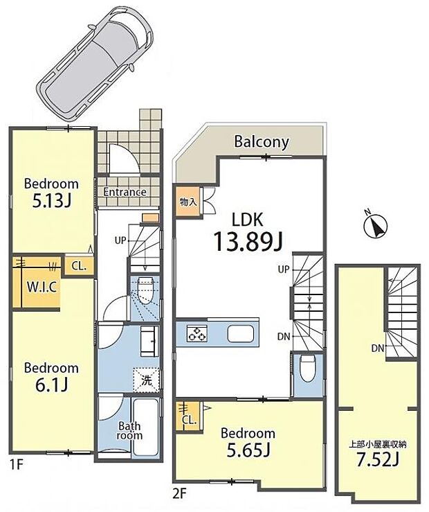 暮らしの快適性・居心地の良い住空間設計です。リビングを中心に、ご家族皆様が充実の暮らしをお送りいただけるプランニングです。