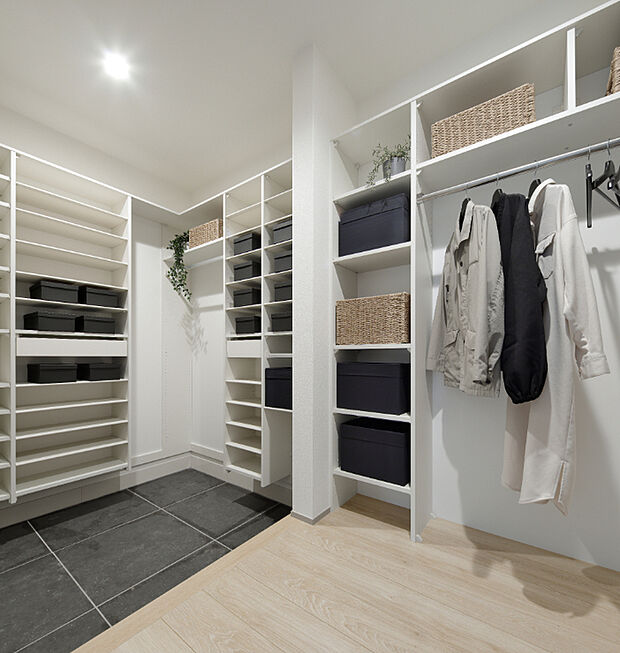 【シューズクローク】家族のライフスタイルに合わせてフレキシブルに活用