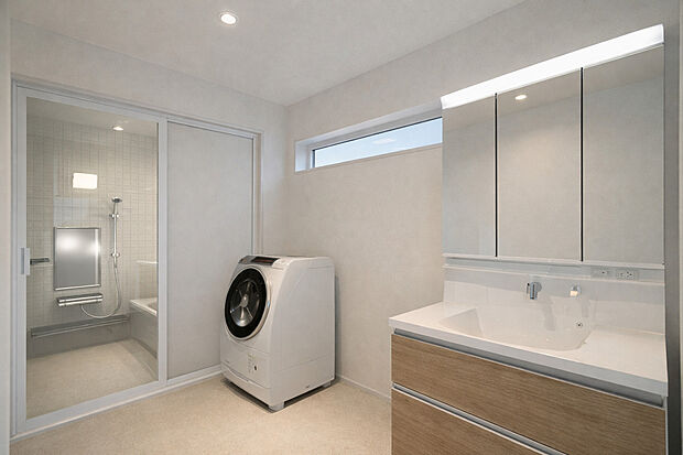 【タカラスタンダード エリシオ】水ハネをしっかりガードする一体成型型のハイバックカウンターを採用※完成イメージ画像