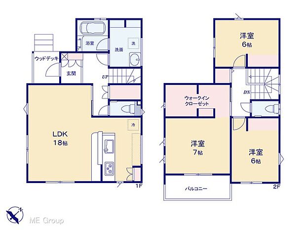 ◆B６号棟◆～Floor plan～　図面と異なる場合は現況を優先