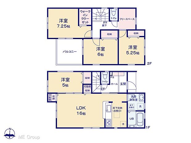 ◆１号棟◆～Floor plan～  図面と異なる場合は現況を優先致します。