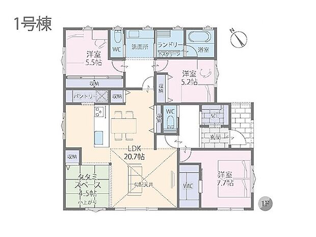 【3LDK】◆1号棟◆~Floor plan~図面と異なる場合は現況を優先
