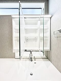 その他設備(三面鏡裏収納)