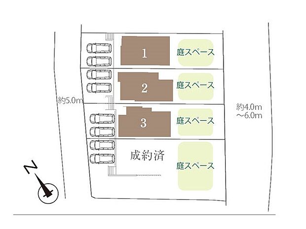 【区画図】~Plot map~ 図面と異なる場合は現況を優先致します。