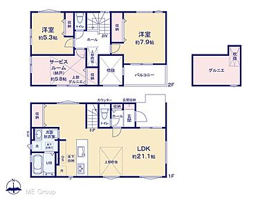 ◆２号棟◆～Floor plan～  図面と異なる場合は現況を優先致します。 