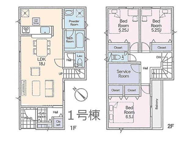 【3LDK+S】◆1号棟◆~Floor plan~ 図面と異なる場合は現況を優先致しますv