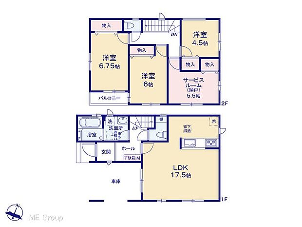 【3LDK+S】◆G号棟◆~Floor plan~ 図面と異なる場合は現況を優先