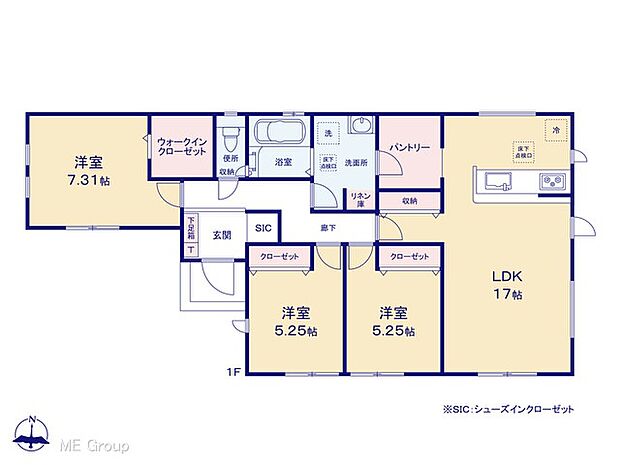 【3LDK】図面と異なる場合は現況を優先
