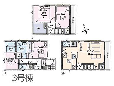 ◆3号棟◆～Floor plan～図面と異なる場合は現況を優先 