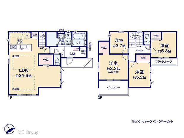 【4LDK】～Floor plan～　図面と異なる場合は現況を優先