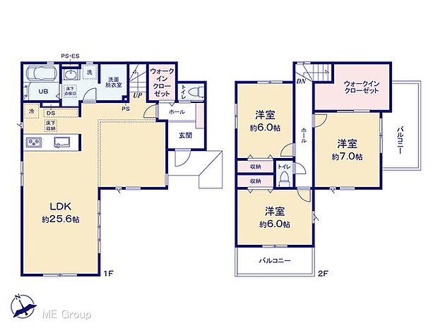 【3LDK】◆1号棟◆~Floor plan~ 図面と異なる場合は現況を優先