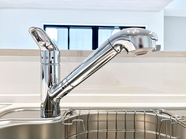 【その他設備(浄水器)】いつでも清潔なおいしいお水を。一つの水栓で水道水と浄水を使い分け。