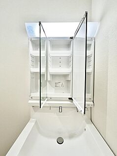 その他設備(三面鏡裏収納)