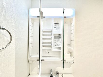 その他設備(三面鏡裏収納)