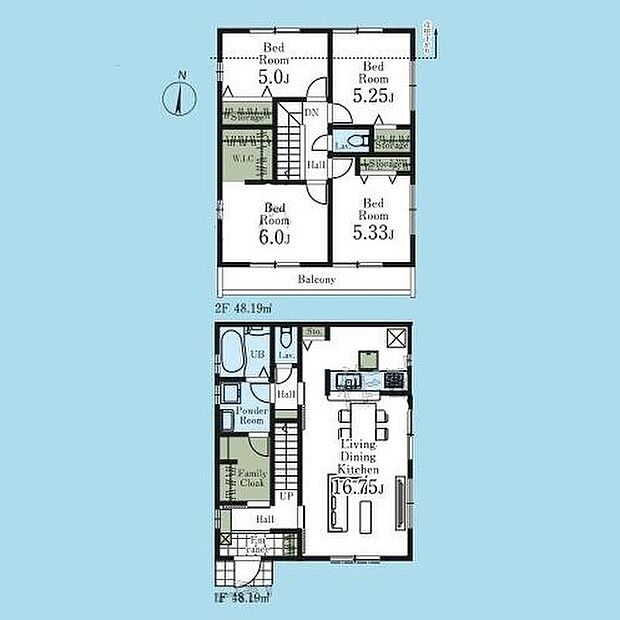 (1号棟)、価格3180万円、4LDK、土地面積121.01m2、建物面積96.38m2