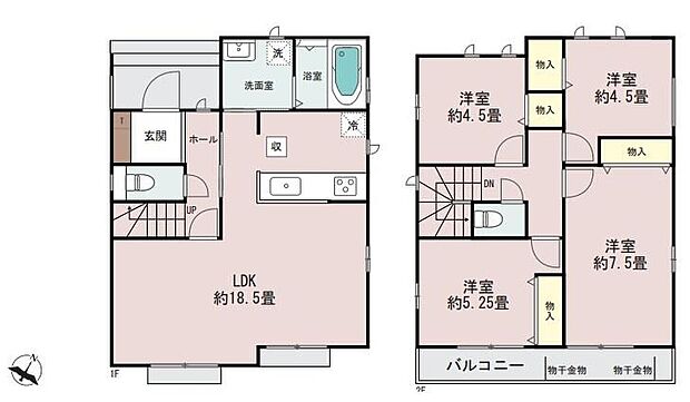 (A号棟)、価格4790万円、4LDK、土地面積142.15m2、建物面積93.97m2