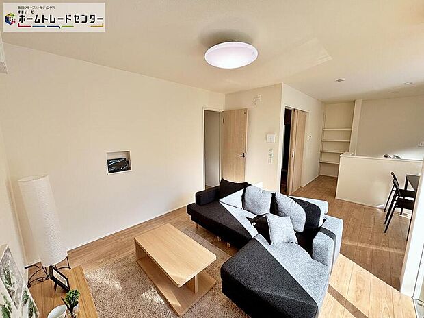 ☆Living　Room☆
リビングが広い家はきっと、家族が集まり団欒が生まれる家となります。家族の笑顔が想像できる家をぜひ一度ご覧下さい。