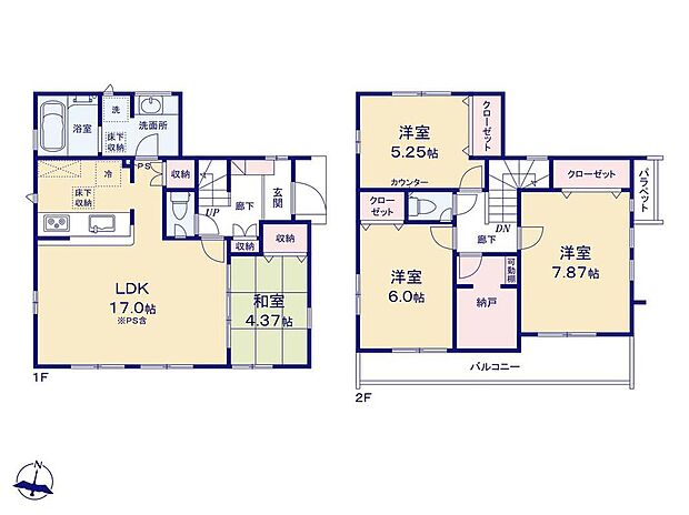 (1号棟)、価格3780万円、4LDK+S、土地面積109.44m2、建物面積100.6m2