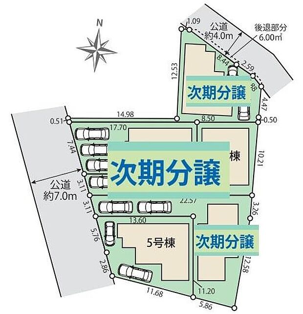 通風・採光に配慮した南西向きの全5棟☆
駐車スペースもご用意しました♪
空いているスペースは家族の自転車置き場にもオススメです◎