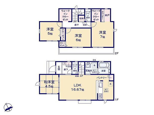 (1号棟)、価格3780万円、4LDK、土地面積125.99m2、建物面積98.53m2