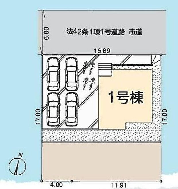 駐車スペースひろびろ4台分!
自転車を置けるスペースもございます!
お庭も広く、バーベキューやお子様のプールも楽しめそうですね♪
