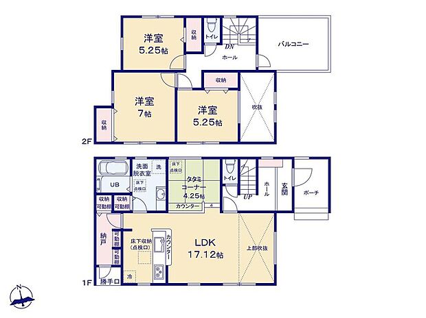 (1号棟)、価格8888万円、3LDK、土地面積173.09m2、建物面積100.43m2