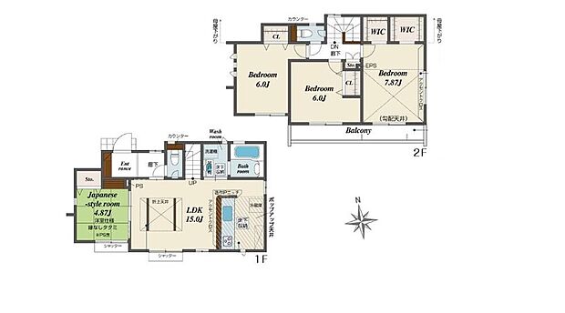 (1号棟)、価格5280万円、4LDK、土地面積117.64m2、建物面積93.14m2