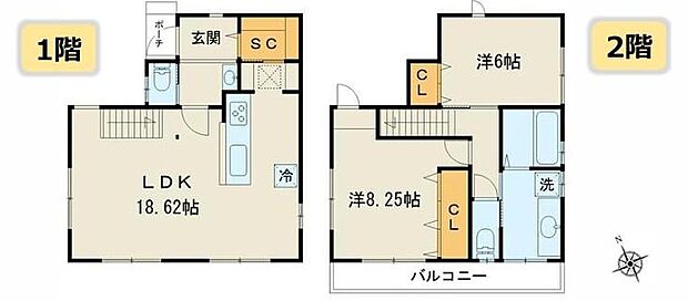 (1号棟)、価格3480万円、2LDK、土地面積115.82m2、建物面積103.08m2
