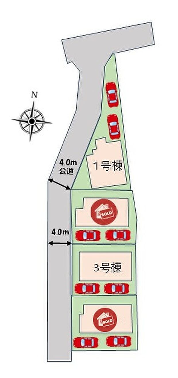 2台分のカースペースを完備!
セカンドカーをお持ちの方、来客時にも便利です♪♪