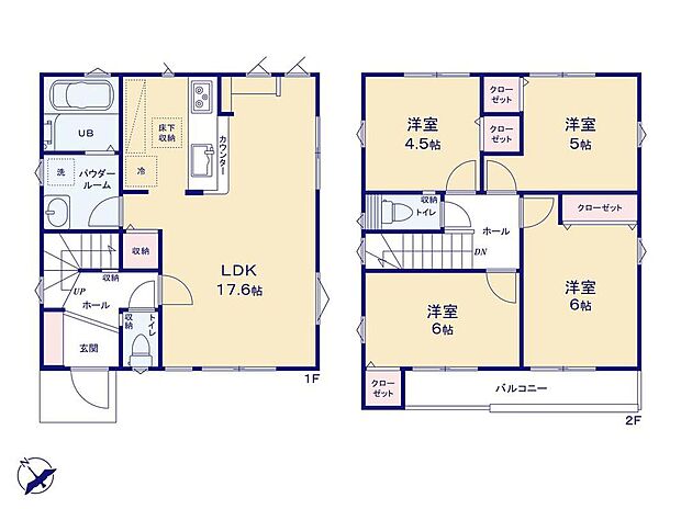 (1号棟)、価格4999万円、4LDK、土地面積111.27m2、建物面積87.77m2