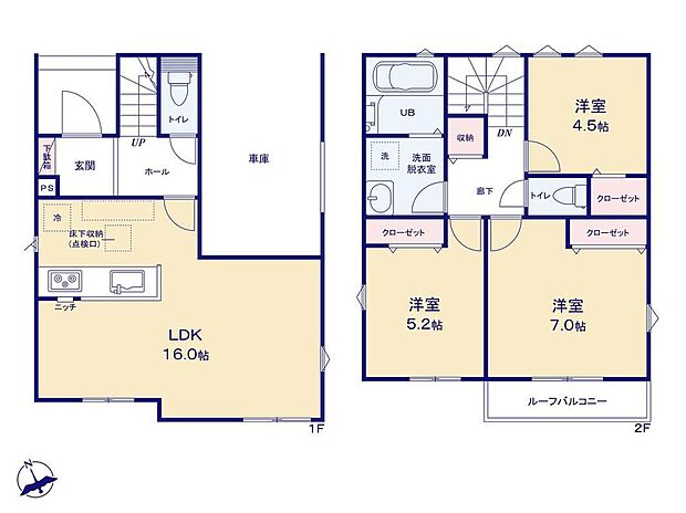 (1号棟)、価格5080万円、3LDK、土地面積90.27m2、建物面積93.98m2