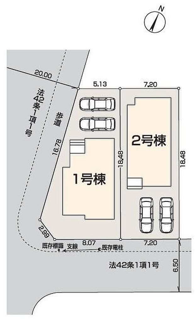 駐車スペースは嬉しい並列2台分!
セカンドカーをお持ちの方や、来客時にも便利☆
空いたスペースは自転車置き場にもオススメです♪