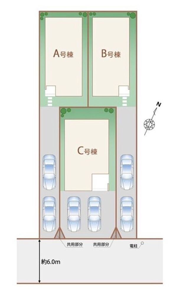 採光良好なお住まい♪
駐車スペース2台分ご用意しました!
空いたスペースは、家族の自転車置き場にもオススメです◎